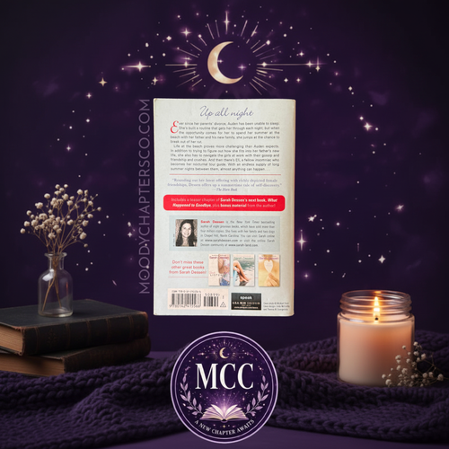 BACK COVER of Along for the Ride by Sarah Dessen. MCC- Moody Chapters Co.
www.moodychaptersco.com