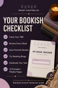 Moody Book Tracker – Printable and Fillable Reading Journal