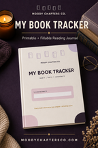 Moody Book Tracker – Printable and Fillable Reading Journal