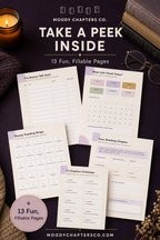 Moody Book Tracker – Printable and Fillable Reading Journal