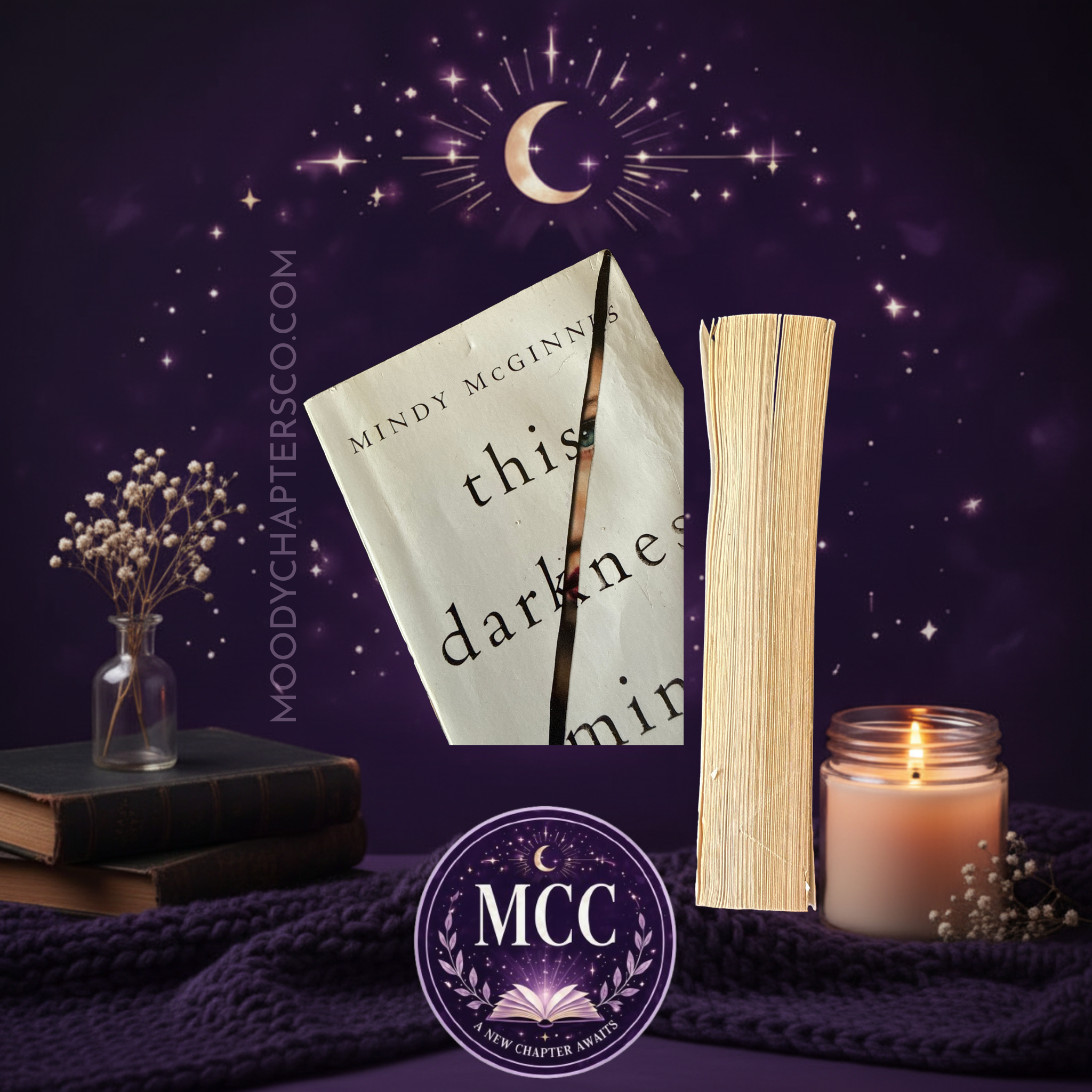 DAMAGES and CONDITIONS of This Darkness Mine by Mindy McGinnis. PAPERBACK. Has signs of wear. 
MCC- Moody Chapters Co. 
www.moodychaptersco.com